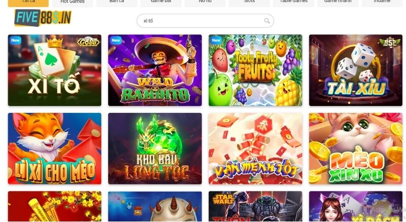 Game bài xì tố tại Five88